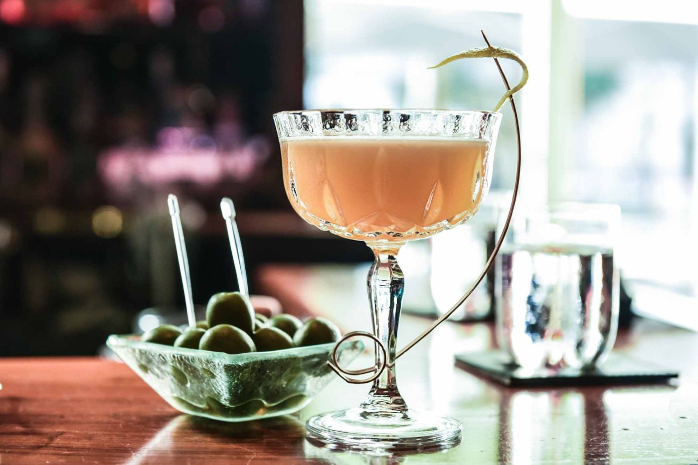 Cocktail mit Olive